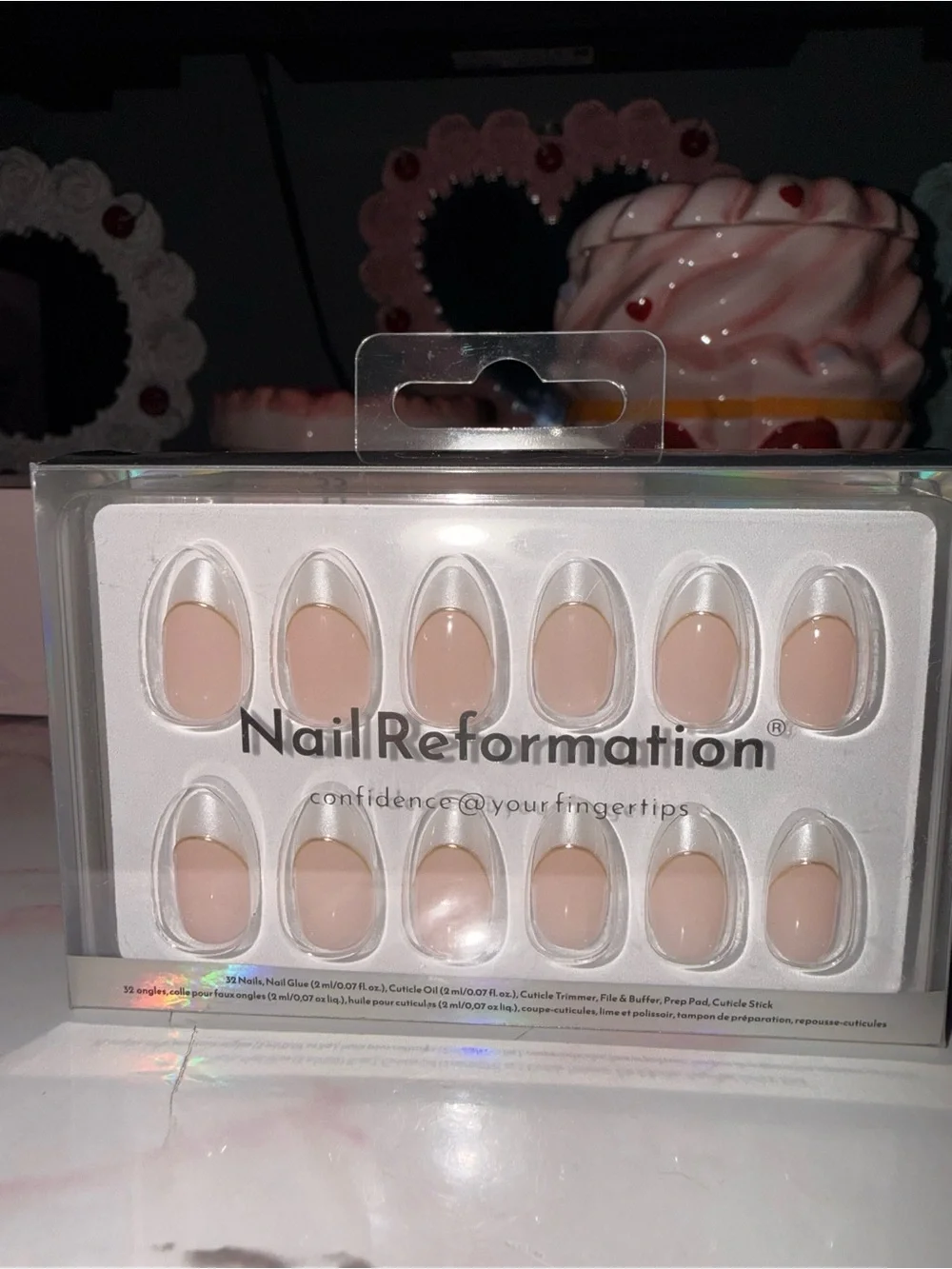 NailReformation Nude Press-On Nails — Natural Pink Almond Set